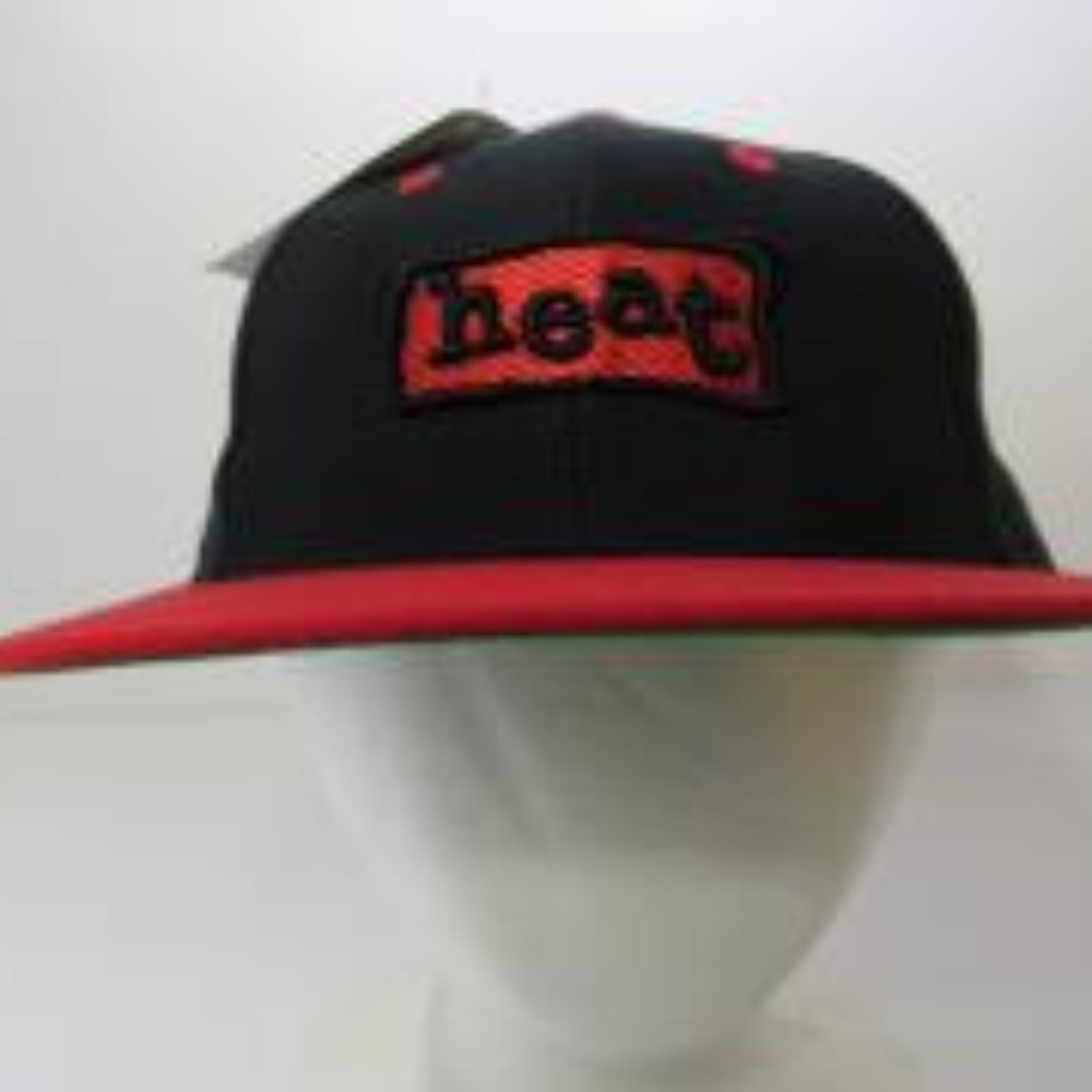 Vtg 90s NBA Miami Heat Snapback Deadstock TEI Cap
